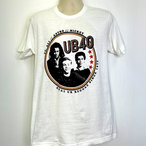 Tultex - Vintage Rare UB40 Real UK Reggae Since 1979 Short Sleeve Band T Size M - Picture 1 of 8